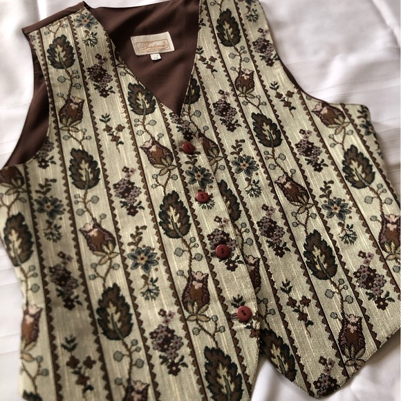Vtg Tapestry Vest - Picture 2 of 11
